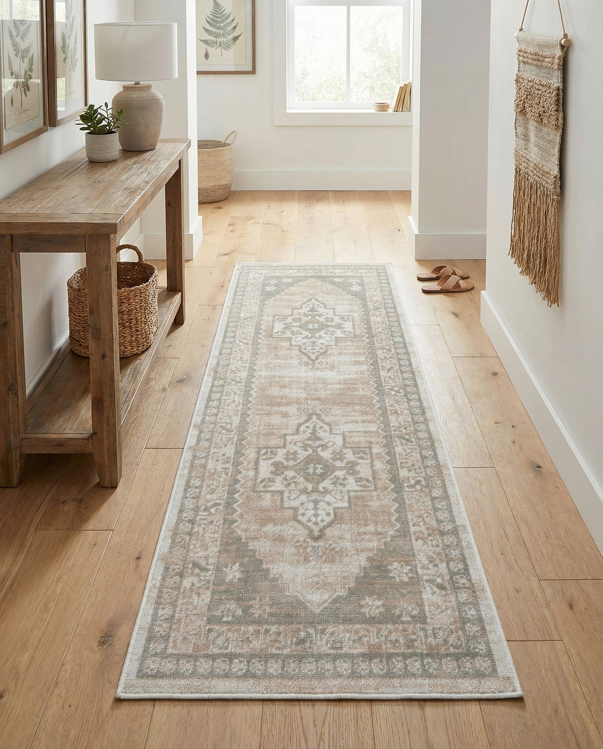 Savannah Series Collection Area Rug -  Augusta (Mink) Runner Mink  lifestyle 92