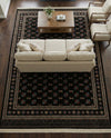 Samarkand Elegance Collection Area Rug -  Margilan (Dark Green) Rectangle Dark Green  lifestyle 23