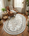 Beverly Grove Collection Area Rug -  Fairfax (Ivory) Oval Ivory  lifestyle 70