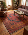Bazaar Chic Collection Area Rug -  Taroudant Rectangle Rust Red  lifestyle 12