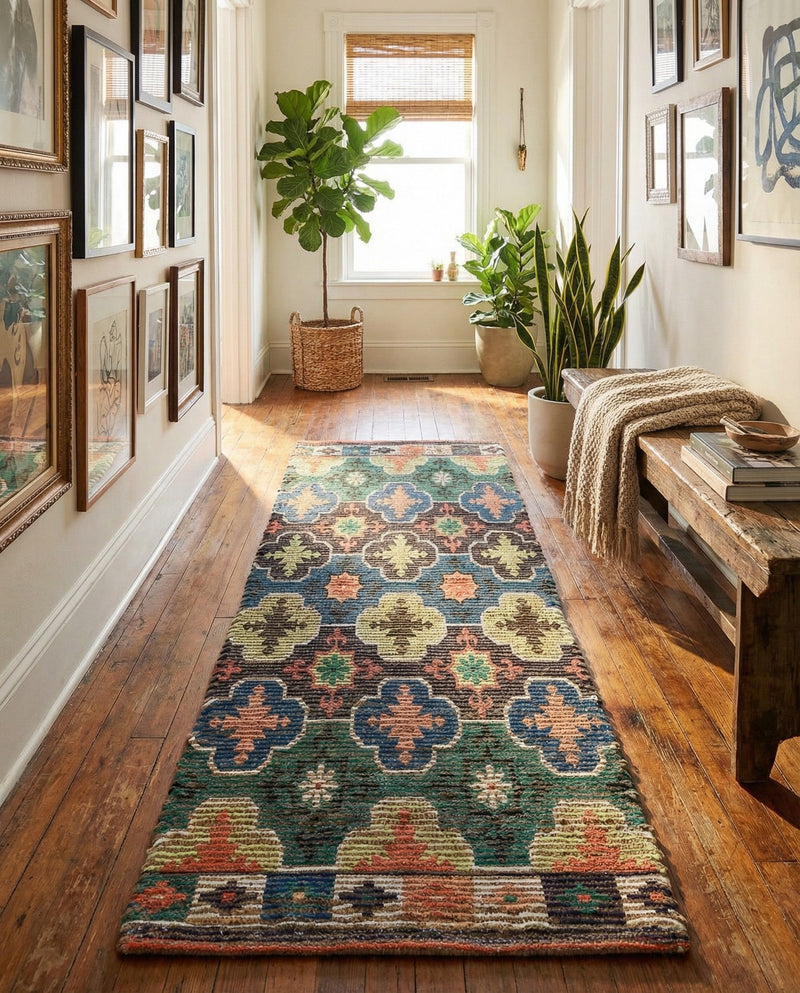 Savannah Threads Collection Area Rug - Greenwich Runner Multi  lifestyle 41