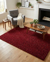 Plush Oasis Collection Area Rug - Serenity (Cherry Red) Rectangle Cherry Red  lifestyle 29
