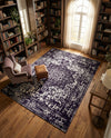 Georgetown Rugs Collection Area Rug - Dupont (Navy Blue) Rectangle Navy Blue  lifestyle 10