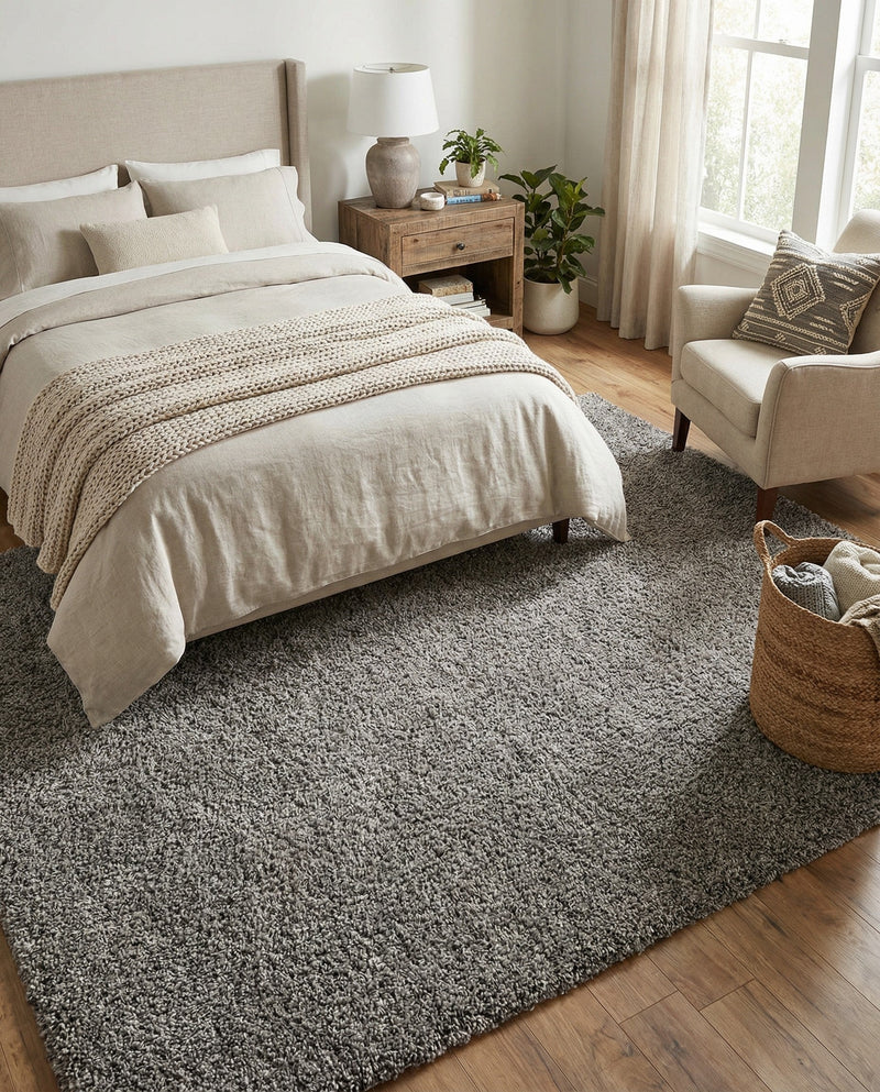 Plush Oasis Collection Area Rug - Serenity (Cloud Gray) Rectangle Cloud Gray  lifestyle 17
