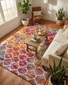 Trellis Mosaic Collection Area Rug -  Pergolatown (Multi) Rectangle Multi  lifestyle 17