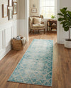 Metro Heights Collection Area Rug -  Midtown Runner Teal  lifestyle 42
