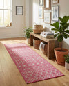 Savannah Pergola Collection Area Rug -  Pergola (Fuschia) Runner Fuschia  lifestyle 24