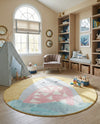 Wonder Tykes Collection Area Rug -  Whimsical Round Yellow  lifestyle 50