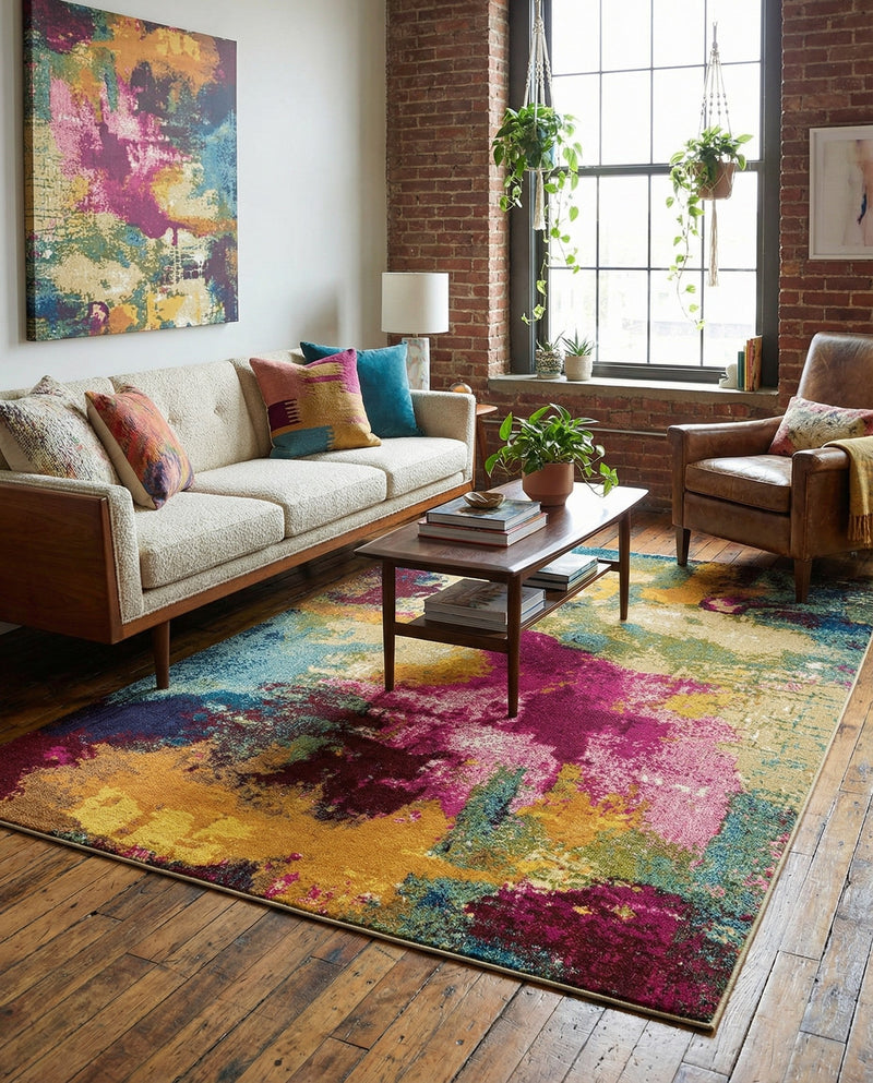 Marrakesh Elegance Collection Area Rug -  Draa Rectangle Multi  lifestyle 25