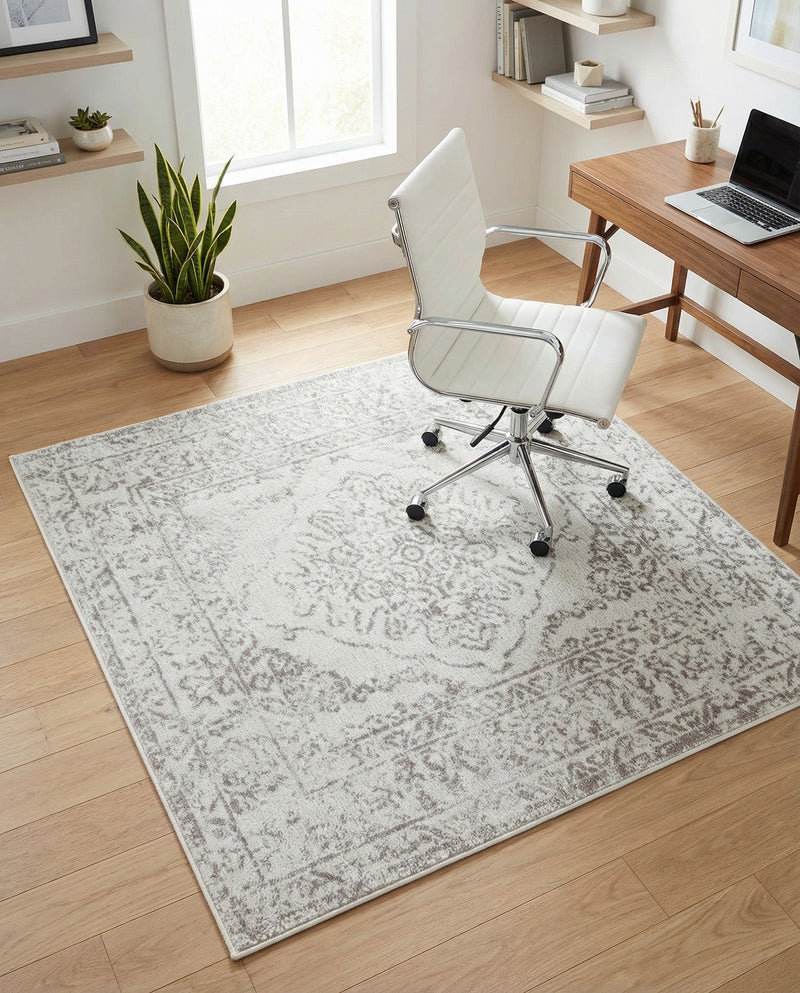 Cambridge Classics Collection Area Rug -  Magdalene (Ivory) Square Ivory  lifestyle 71