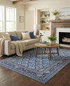 Horizon Collection Area Rug -  Aurora Rectangle Blue  lifestyle 22