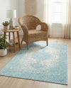Dover Terrace Collection Area Rug - Marina (Aqua) Rectangle Aqua  lifestyle 6