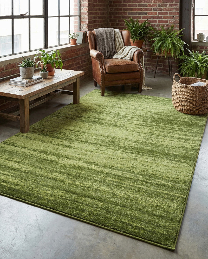 Studio Haven Collection Area Rug -  Gallery (Green) Rectangle Green  lifestyle 18