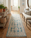 Seville Stripes Collection Area Rug -  Granada (Blue) Runner Blue  lifestyle 61