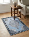 Heritage Elegance Collection Area Rug -  Winterthur (Blue Gray) Rectangle Blue Gray  lifestyle 4