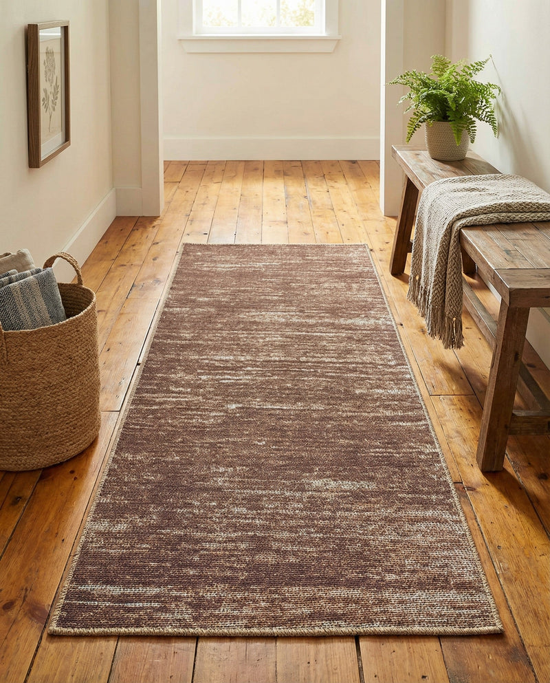 Sahara Essence Collection Area Rug - Oasis (Brown) Runner Brown  lifestyle 40