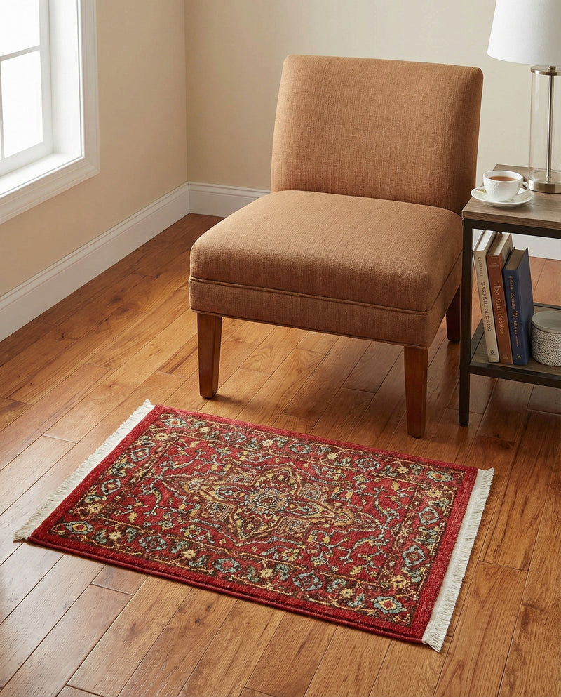 Persian Elegance Collection Area Rug -  Khorasan Rectangle Red  lifestyle 5