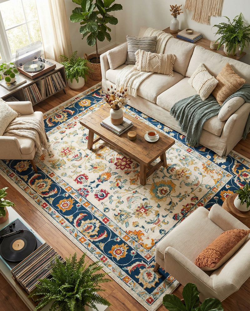 Adriana Terrace Collection Area Rug -  Positano (Multi) Rectangle Multi  lifestyle 13