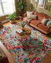 Chromatic Oasis Collection Area Rug -  Lagoon Rectangle Multi  lifestyle 4