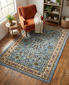 Isfahan Elegance Collection Area Rug - Naghsh-e Jahan (Light Blue) Rectangle Light Blue  lifestyle 25