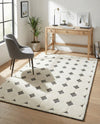 Monochrome Collection Area Rug -  Quartz Rectangle Black and White  lifestyle 10