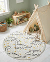 Wonder Tykes Collection Area Rug -  Jamboree Round Ivory  lifestyle 34