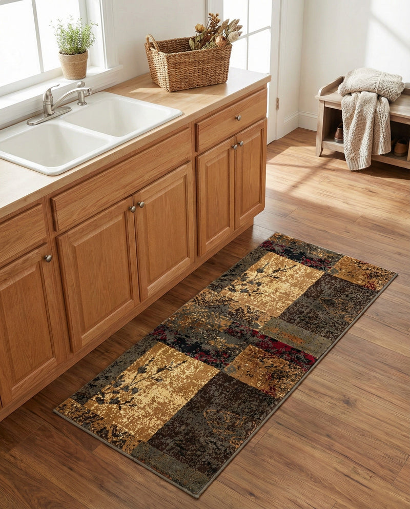 Bistro Lounge Collection Area Rug -  Lungo Runner Beige  lifestyle 62