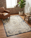 Coastal Manor Collection Area Rug -  Tidewater Rectangle Cream  lifestyle 10