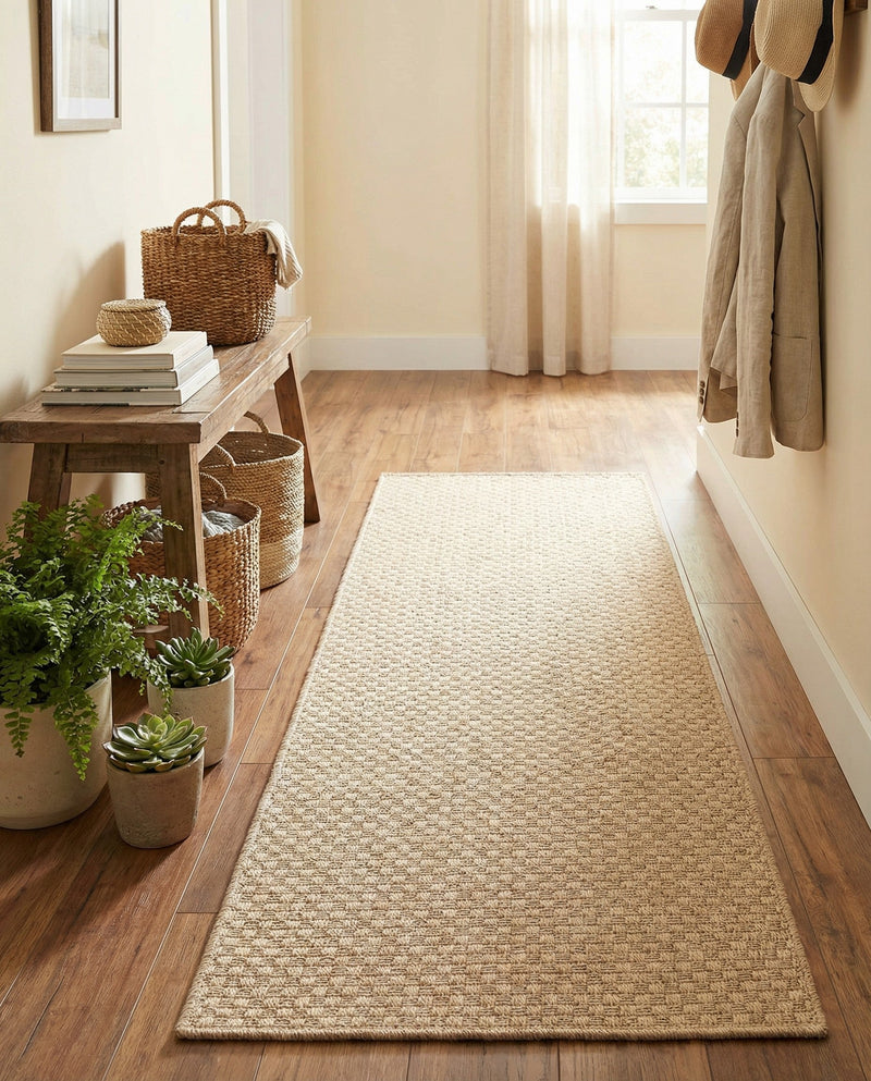 Sahara Sands Collection Area Rug -  Rosetta Runner Natural  lifestyle 53