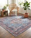 Zahara Oasis Collection Area Rug -  Casablanca Square Blue  lifestyle 51