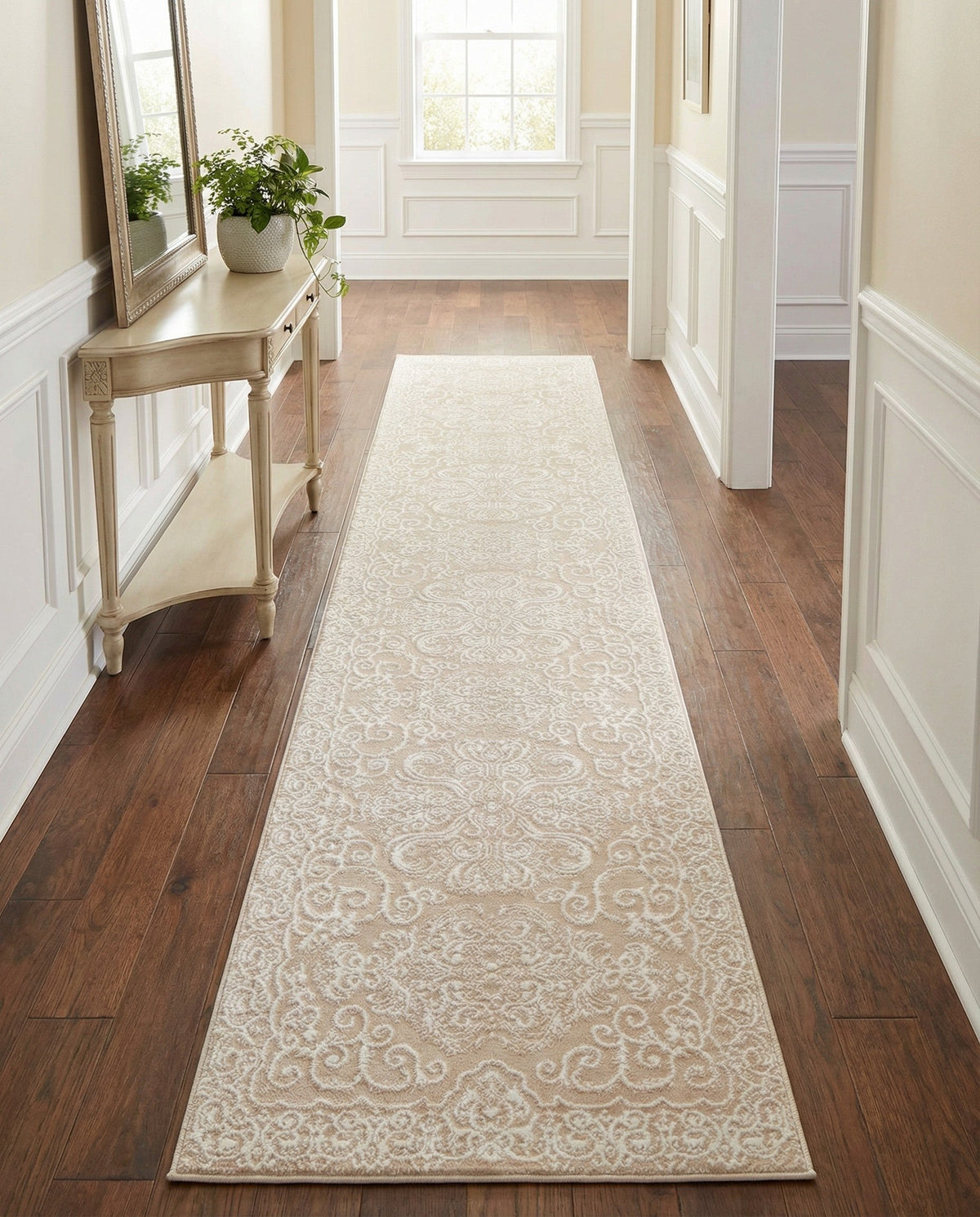 Andes Summit Collection Area Rug -  Lanín Runner Beige  lifestyle 82