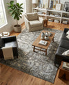 Horizon Collection Area Rug -  Zenith Rectangle Gray  lifestyle 61
