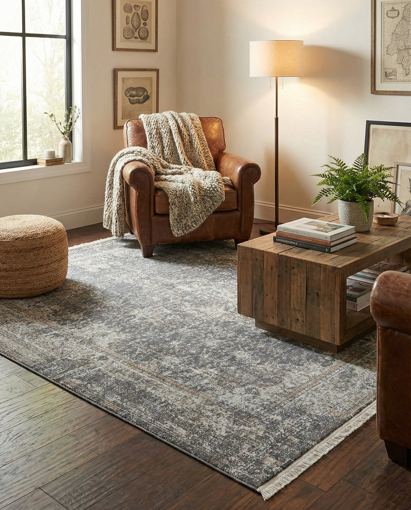 Caribbean Breeze Collection Area Rug -  Utila Rectangle Fume Gray  lifestyle 21