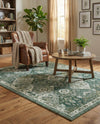 Brighton Terrace Collection Area Rug -  Rottingdean (Green) Rectangle Green  lifestyle 24