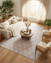 Aegean Elegance Washables Collection Area Rug -  Tinos Rectangle Rose Pink  lifestyle 10