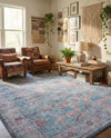 Zahara Oasis Collection Area Rug -  Marrakech Rectangle Blue  lifestyle 6