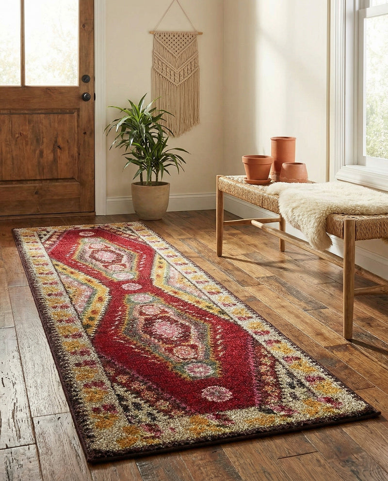 Sedona Vista Collection Area Rug -  Anasazi Runner Multi  lifestyle 56