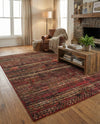 Neptune Elegance Collection Area Rug -  Nereid Rectangle Burgundy  lifestyle 14