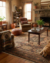 Ottoman Elegance Collection Area Rug - Sultan Rectangle Brown  lifestyle 35
