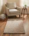 Plush Oasis Collection Area Rug - Serenity (Taupe) Rectangle Taupe  lifestyle 31