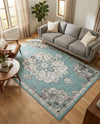 Beverly Grove Collection Area Rug - Melrose (Aqua) Rectangle Aqua  lifestyle 13