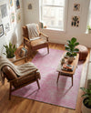 Sahara Essence Collection Area Rug - Oasis (Pink) Rectangle Pink  lifestyle 10