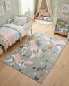 Wonder Tykes Collection Area Rug -  Hued Rectangle Gray  lifestyle 5