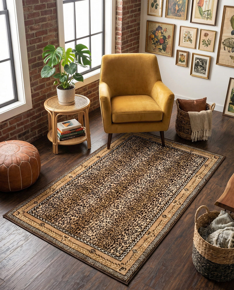 Savannah Sojourn Collection Area Rug -  Limpopo Rectangle Brown  lifestyle 17