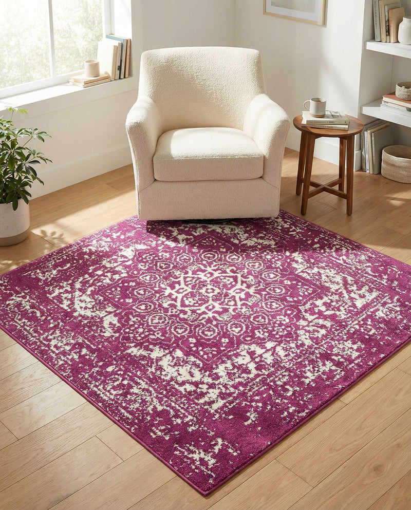 Georgetown Rugs Collection Area Rug - Dupont (Purple) Square Purple  lifestyle 50