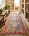 Heritage Elegance Collection Area Rug -  Hearst Runner Navy Blue  lifestyle 42