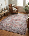 Heritage Elegance Collection Area Rug -  Hampton Rectangle Antique Red  lifestyle 4