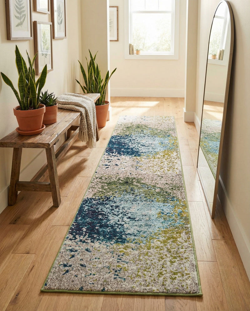 Marrakesh Elegance Collection Area Rug -  Boujad Runner Blue  lifestyle 67