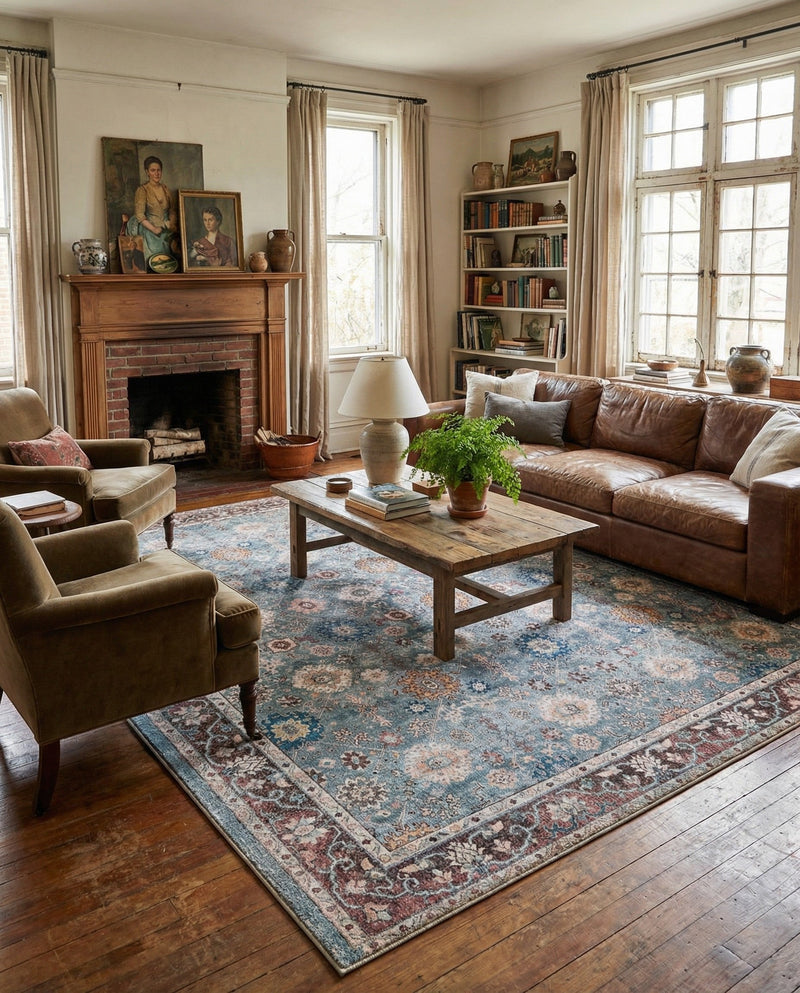Heritage Elegance Collection Area Rug -  Himeji Rectangle Green  lifestyle 23