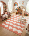 Wonder Tykes Collection Area Rug - Sparklewood Rectangle Soft Coral Pink  lifestyle 31
